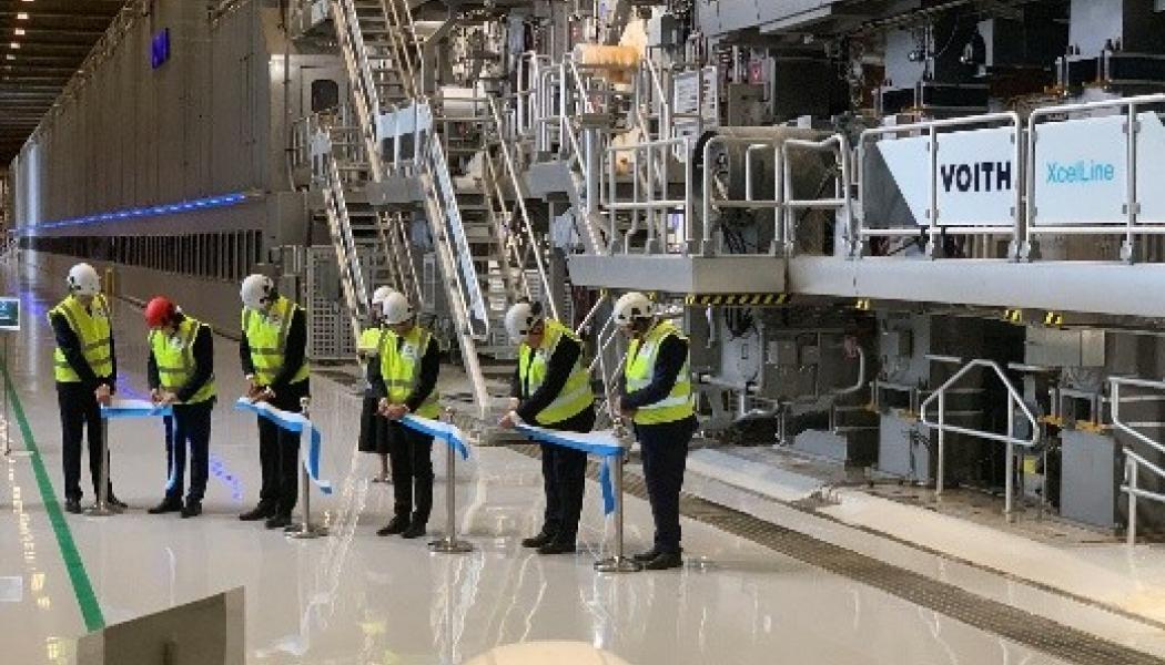 Inauguration of the newly rebuilt PM6 at the Stora Enso Oulu mill. Photo: Voith