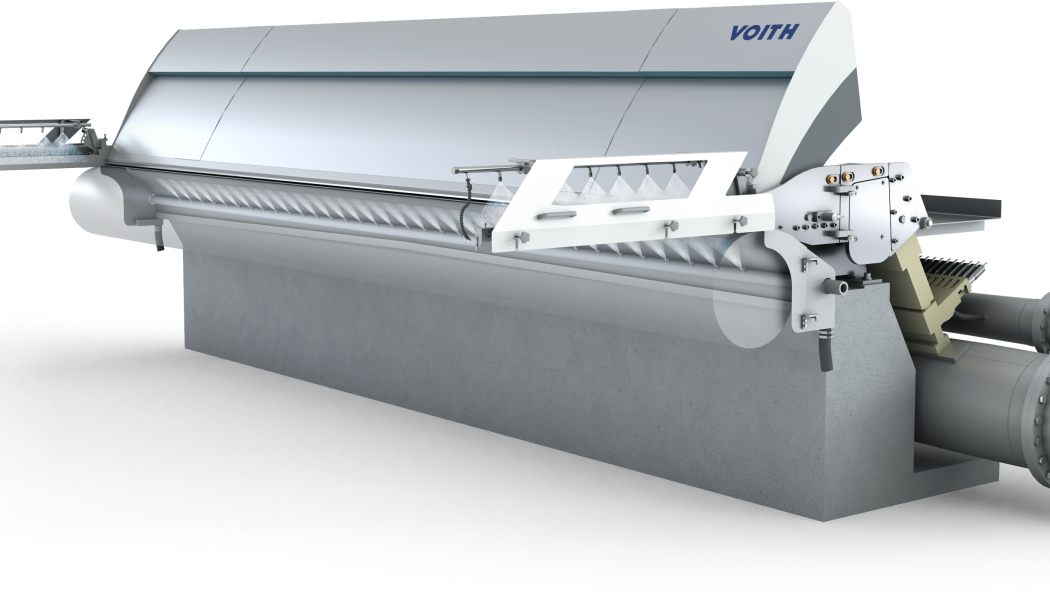 The headbox makes a decisive contribution to sheet formation, one of the most important quality parameters for most papers. Photo: Voith