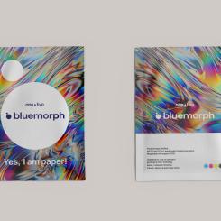 The high-barrier paper Bluemorph was specifically developed by one.five for complex requirements in the food and non-food sectors, for which petroleum-based plastics or non-recyclable composite materials have predominantly been used to date. Photo: One.five