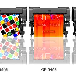 Canons three new imagePROGRAF GP Series (GP-526S/546S/566S) using new LUCIA PRO II1 pigment ink to deliver according to company good print quality for bright, eye-catching posters like product advertisements. With high-speed capability and improved scratch resistance, post-processing becomes easier to handle and time efficient. The printers' New exterior design and interior lighting enhance users’ daily print operations. Photo: Canon