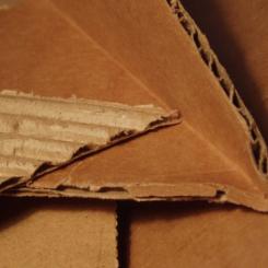 The manufacturing method involves shredding used gable top and aseptic cartons and bonding them into large, durable sheets. Photo: Richard Wheeler/Wikimedia Commons