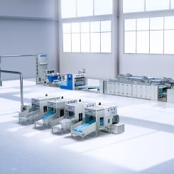 NeXline airlay for the production of durable nonwovens dedicated to automotive, building insulation and mattress end-uses. Photo: Andritz