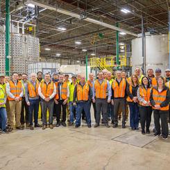 The state-of-the-art facility, which came online in Q4 2023, adds new capacity to the company’s water-based adhesive manufacturing. Photo: Greif
