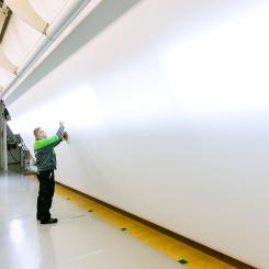 Press felt inspections. Photo: Valmet