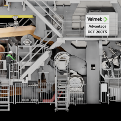 The Bioneer roll covers are designed for a wide range of press and suction roll applications on board, paper, tissue and pulp drying machines. Photo: Valmet