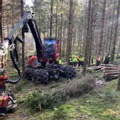 NFA’s operator support will be installed in harvesters operated by Södra and the goal is to commence roll out and installations in the second half of 2025. Photo: Södra