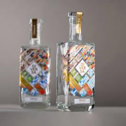 The folder showcases five label materials, each paired with a printed sample that demonstrates how UPM's materials perform with complex designs and rich embellishments. Photo: UPM Adhesive Materials