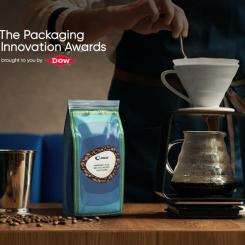 Amcor’s AmPrima Plus solution has been commended for its application in recycle-ready coffee packaging. Image: Amcor/PRNewswire