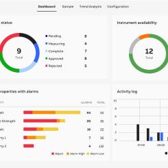 An example of the latest lab management system dashboard. Image: ABB