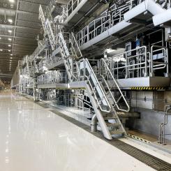 In 2022, Stora Enso decided to convert the remaining idle paper machine at the Oulu site into a highly flexible consumer packaging board line for folding box board (FBB) and coated unbleached kraft (CUK). Photo: Stora Enso