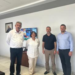 From the left: General Manager Alaaddin Yalçınözü, General Manager, Canan Paper, Hülya Balkan, representative, Runtech Systems, Fazil Özyaşar, Owner, Canan Paper, and Tommi Leander, Sales Manager, Runtech Systems. Photo: Runtech Systems
