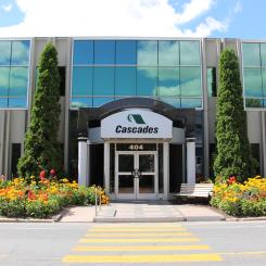 Cascades head office at Kingsey Falls. Photo: Cascades