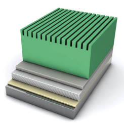 The press roll cover is certified according to the internationally recognized DIN CERTCO for bio-based products. Image: Voith