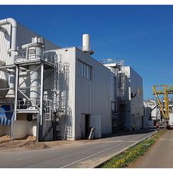 Dieffenbacher waste wood recycling plant. Photo: Dim Profi2016/Wikimedia Commons