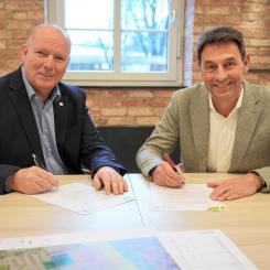 Dr. Thomas Stephanblome und Dr. Matthias Rauhut. Photo: Drewsen Spezialpapiere