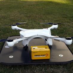 A Swiss Matternet drone used in trials for airborne parcel delivery. Photo: Matternet