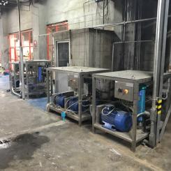 Multiple ProJet pump stations for Forming Fabric, Press Felt and Dryer Fabric Cleaner. Photo: ProJet