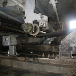Power Cleaner in operation on Saturator Wire Belt.