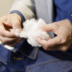 Kuura textile fibre. Photo: Metsä Group