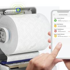 Onvation with SmartFit™ technology, offers commercial restroom facility managers an easy approach to enhance efficiency, reduce waste and improve the guest experience. Photo: PRNewsfoto/Kimberly-Clark Professional