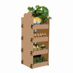 Koala Display: A pioneering corrugated packaging solution for potted flowers, the Koala Display is 100% recyclable and provides a visually appealing, practical alternative to traditional wooden stands.  Photo: Mondi