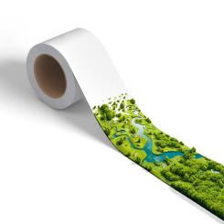 The use of certified paper helps to ensure that the wood utilised for the base papers is sourced from responsibly managed forests. Photo: Mondi