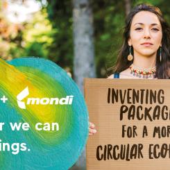 The recyclable paper-padded envelopes for eCommerce deliveries eliminate the need for plastic-based bubble-wrap padding with its shock-absorbent, entirely paper-based, protective padding. Photo: Mondi