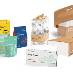 Sustainable packaging concepts for various end-uses range from paper to plastic, coated barrier and corrugated materials, highlighting joint developments with collaboration partners. Photo: Mondi