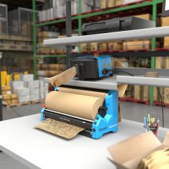 Now available in Europe and Asia-Pacific, Ranpak’s smallest converter to date combines speed, simplicity, and high-quality packaging materials. Rollout is planned for 2026. Photo: Ranpak