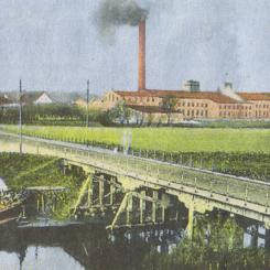 The paper mill in Uetersen, Germany, dates back to the beginning of the 20th century. Image from 1907. Image: Wikimedia Commons