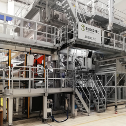 Toscotec’s AHEAD 2.2 tissue machine at Cartiera Confalone mill in Italy. Photo: Toscotec