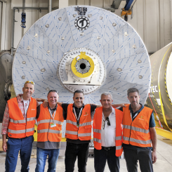 Panda Paper Mills (1997) delegation at Toscotec’s TT SYD Technology Center in Massa, Italy. Photo: Toscotec
