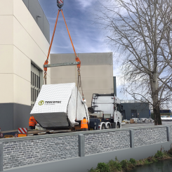 UnionPel’s TT Hood at Toscotec’s headquarters facility in Lucca, Italy.  Photo: Toscotec
