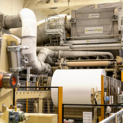 Toscotec-supplied AHEAD tissue machine (PM6) at UAB Grigeo Tissue’s facility in Grigiskes, Lithuania. Photo: Toscotec