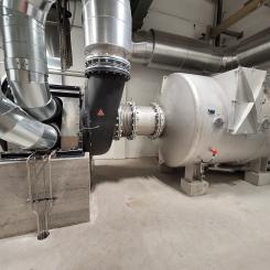 EP Turbo Blower has a small footprint, which makes it optimal for rebuild projects. Photo: Runtech