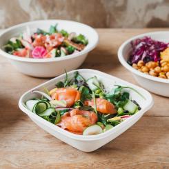 Sabert’s new HC range is home compostable and recyclable, and is made from renewable plant-based resources with no intentionally added PFAS. Photo: Sabert