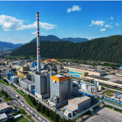 The new biomass power plant at Mondi’s Ružomberok mill in Slovakia will increase energy self-sufficiency from 75% to 90%. Photo: Mondi