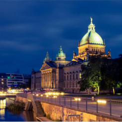 A view of the Federal Administrative Court in Leipzig, Germany. Picture courtesy of Shutterstock, Inc.