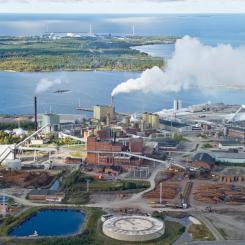 Stora Enso's Veitsiluoto facility in Kemi, Finland, has an annual total capacity of 790,000 tonnes. (Photo: Stora Enso)
