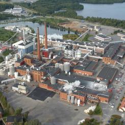 Aerial view of the plant. Photo: Suomen Ilmakuva Oy/UPM