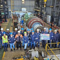 Mondi’s paper mill in Merebank, South Africa, achieves a significant increase in energy self-sufficiency with the installation of a new turbine, positioning the mill to potentially achieve full energy self-sufficiency in the future. Photo: Mondi