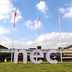 The main entrance to NEC Birmingham. Photo: N-Allen/Wikimedia Commons