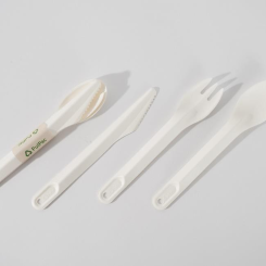 MatrixPack will be the first producer to introduce Dry Molded Fiber Cutlery to the market, with a fully industrialized cutlery set expected to be available by early 2025. Photo: PulPac