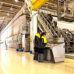 UPM’s paper machine at the Ettringen mill in Germany. Photo: UPM.