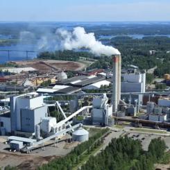 UPM’s Kaukas mill in Finland. The company’s results are supported by energy, while its forest business remains under pressure. Photo: UPM