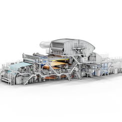 The new tissue machine line will have a width of 5.6 m and a design speed of 2,200 m/min. Image: Valmet
