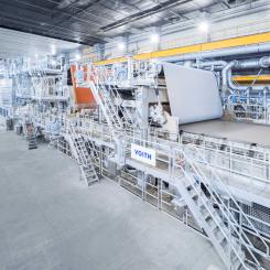Rebuild will double production capacity of PM 2 for lightweight containerboard grades, while increasing sustainability and efficiency. Photo: Voith