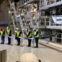 Inauguration of the newly rebuilt PM6 at the Stora Enso Oulu mill. Photo: Voith